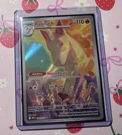 Rapidash 189/182 Sv10: Destined Rivals Illustration Rare Holo 110HP Pokemon TCG - Image 1