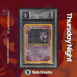 2000 POKEMON GYM HEROES #14/132 SABRINA'S GENGAR HOLO BGS 8 - Image 1