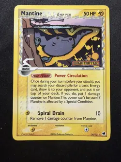 Pokemon Mantine 20/101 - EX Dragon Frontiers - Reverse Holo LP - Image 1