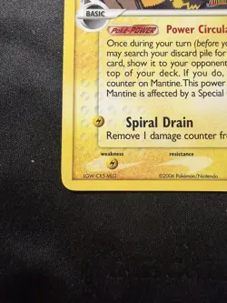 Pokemon Mantine 20/101 - EX Dragon Frontiers - Reverse Holo LP - Image 5
