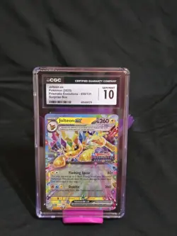 CGC 10 Jolteon EX 030/131 Prismatic Evolutions Stamped Surprise Box Pokemon TCG - Image 1