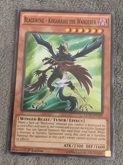 Yu-Gi-Oh! TCG Blackwing - Kogarashi the Wanderer, LC5D-EN129 Common 1st Ed - Image 1