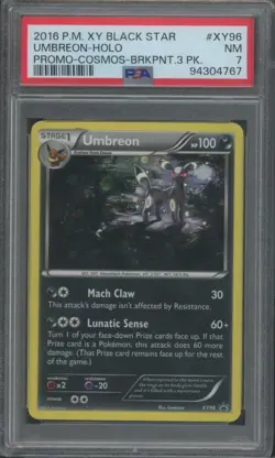 Pokemon TCG Umbreon XY96 Black Star Promo Holo PSA 7 - Image 1