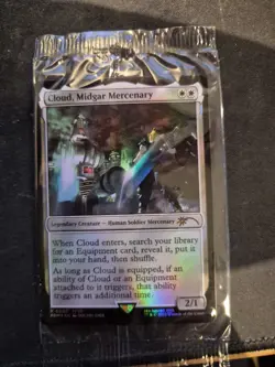Cloud Midgar Mercenary Game Edition Commander Deck Promo Foil Sealed MTG TCG - Image 1