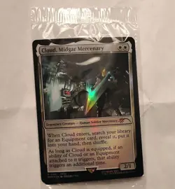SEALED Cloud Midgar Mercenary FFVII P 0001 Unique Miscellaneous Promos Foil - Image 1