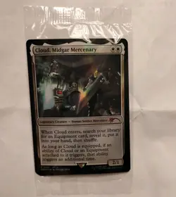 SEALED Cloud Midgar Mercenary FFVII P 0001 Unique Miscellaneous Promos Foil - Image 3