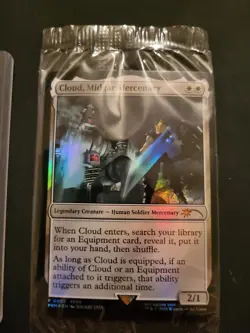 MTG Cloud, Midgar Mercenary Game Edition SEALED FOIL with Code IN HAND - Image 1
