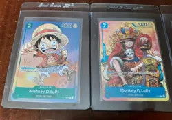 Monkey.D.Luffy - 1st 2nd 3rd Anniversary One Piece Stamped Promo Cards Lot - Image 2