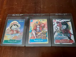 Monkey.D.Luffy - 1st 2nd 3rd Anniversary One Piece Stamped Promo Cards Lot - Image 4