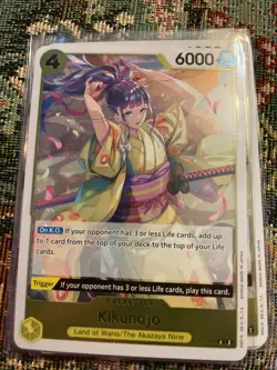 One Piece TCG Kikunojo OP06-104 Rare Wings of the Captain 2024 - Image 1
