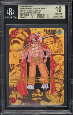 BGS 10 Gol. D. Roger OP09-118 Gold Manga Art One Piece Emperor's World 2024.. - Image 1