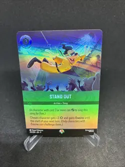 Disney Lorcana Fabled Epic Stand Out Alternate Art Mint Condition In Hand - Image 2