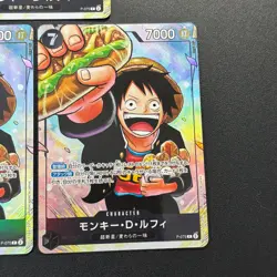 (3) One Piece Monkey D. Luffy P-075 Saikyo Jump Promo Strongest Three Brothers - Image 3