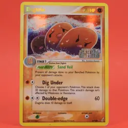 Pokemon TCG English Card ex Crystal Guardians Dugtrio 5/100 Reverse Holo Stamped - Image 1