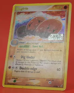 Pokemon TCG English Card ex Crystal Guardians Dugtrio 5/100 Reverse Holo Stamped - Image 4