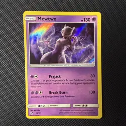 Mewtwo 12/18 Detective Pikachu Holo Rare Pokemon Card NM #1 - Image 1