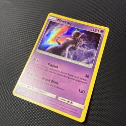 Mewtwo 12/18 Detective Pikachu Holo Rare Pokemon Card NM #1 - Image 2