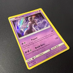 Mewtwo 12/18 Detective Pikachu Holo Rare Pokemon Card NM #1 - Image 3