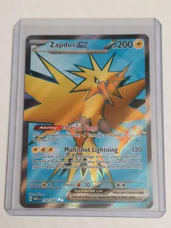 Pokemon TCG Ultra Rare Zapdos EX #192/165 Scarlet And Violet 151 - Image 3