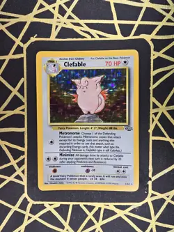🔥 Clefable 1/64 🔥 Original Holo Rare Jungle Set Pokemon Card 1999 WOTC TCG - Image 1