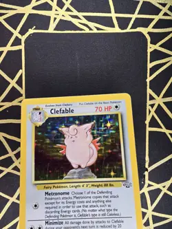 🔥 Clefable 1/64 🔥 Original Holo Rare Jungle Set Pokemon Card 1999 WOTC TCG - Image 4