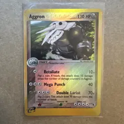 Pokemon TCG Card Aggron 1/109 Reverse Holo Rare EX Ruby & Sapphire 2003 - Image 1