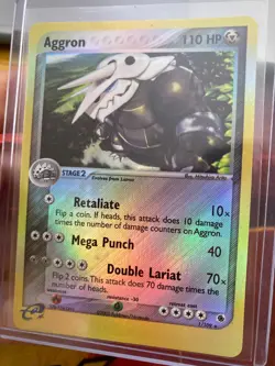 Pokemon TCG · Aggron 1/109 · Reverse Holo Rare · EX Ruby & Sapphire (2003) EXC - Image 3