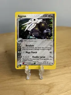 Pokemon TCG Aggron 1/109 Holo Rare - EX Ruby And Sapphire - Flawed - Image 1