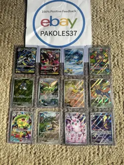 Pokemon TCG 12 Card Lot Phantasmal Flames Mega Sharpedo Lopunny SIR + IR Cards - Image 1
