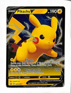 Pikachu V - SWSH061 - SWSH: Sword & Shield Promo Cards (SWSD) - Image 1