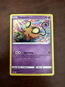 Dedenne - SWSH080 - Pokemon Promo Sword & Shield Ultra Rare Holo Card NM - Image 1