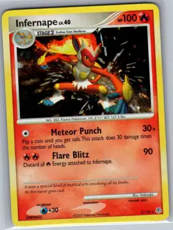 Infernape 5/130 Holo Diamond and Pearl - Pokemon Card - NM - Image 1