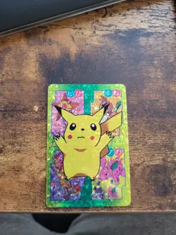 1999 Pokemon Pocket Monsters Pikachu Bandai Sticker Card Vintage - Image 1