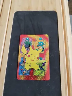 1999 Pokemon Pocket Monsters Bandai Sticker/Card #2 Pikachu MINT! - Image 1