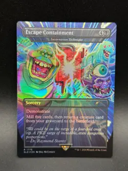 MTG Escape Containment R Secret Lair x Ghostbusters: Slimer #1776 FOIL - Image 1