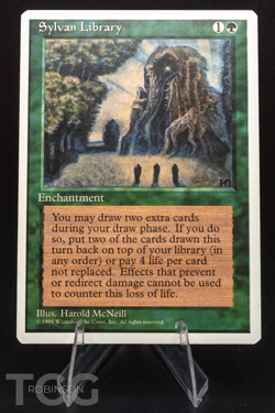 Sylvan Library - 1997 Magic the Gathering - 5th Edition Regular - Image 1