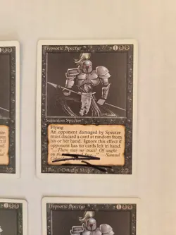 MTG 4X Hypnotic Specter SIGNED by Douglas Shuler Revised 1994 RARE! - Image 5