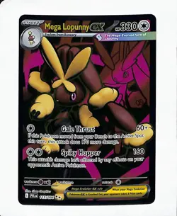 Mega Lopunny EX 115/094 Phantasmal Flames English Pokemon TCG Full Art Holo Rare - Image 1