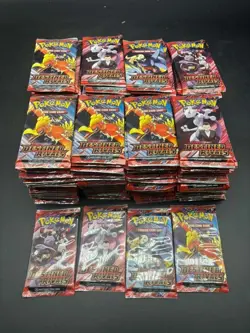 Lot of (189) Pokemon TCG Scarlet & Violet Destined Rivals Booster Packs Sealed - Image 1