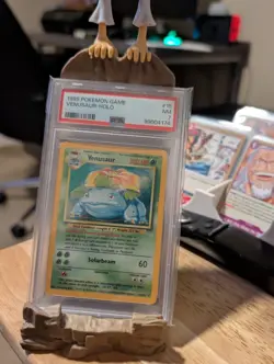 Pokemon TCG Venusaur 15/102 Base Set Holo Rare EN 1999 Mitsuhiro Arita PSA 7 - Image 1