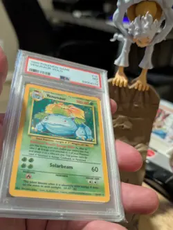 Pokemon TCG Venusaur 15/102 Base Set Holo Rare EN 1999 Mitsuhiro Arita PSA 7 - Image 3