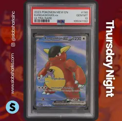 2023 POKEMON SV 151 #190/165 KANGASKHAN EX FULL ART PSA 10 - Image 1