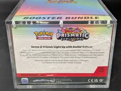 Pokemon TCG S&V Prismatic Evolutions Booster Bundle Display Case w/Acrylic Case - Image 3