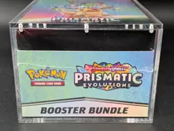 Pokemon TCG S&V Prismatic Evolutions Booster Bundle Display Case w/Acrylic Case - Image 5
