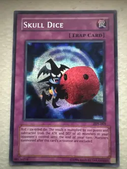 | Yugioh Skull Dice EDS-003 Prismatic Secret Rare Eternal Duelist Soul DMG LP - Image 1