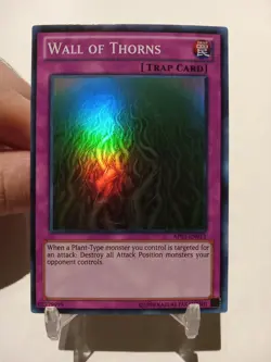 Yu-Gi-Oh! TCG Wall Of Thorns AP03-EN013 Super Rare Near Mint - Image 1