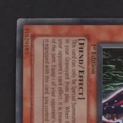 2003 YU-GI-OH! LABYRINTH OF NIGHTMARE 1ST EDITION #LON-065 DARK NECROFEAR - Image 3