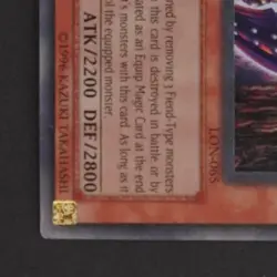 2003 YU-GI-OH! LABYRINTH OF NIGHTMARE 1ST EDITION #LON-065 DARK NECROFEAR - Image 4