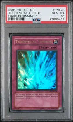 PSA 10 2004 Torrential Tribute DB1-EN228 Ultra Rare Yugioh - Image 1