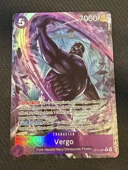 Vergo Alt Art OP14-061 One Piece TCG Azure Sea's Seven English NM - Image 1